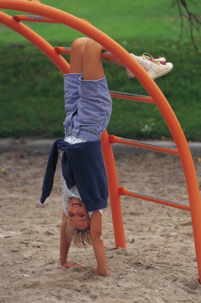 Kid on playground