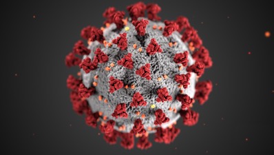 Coronavirus Cell Dark Background