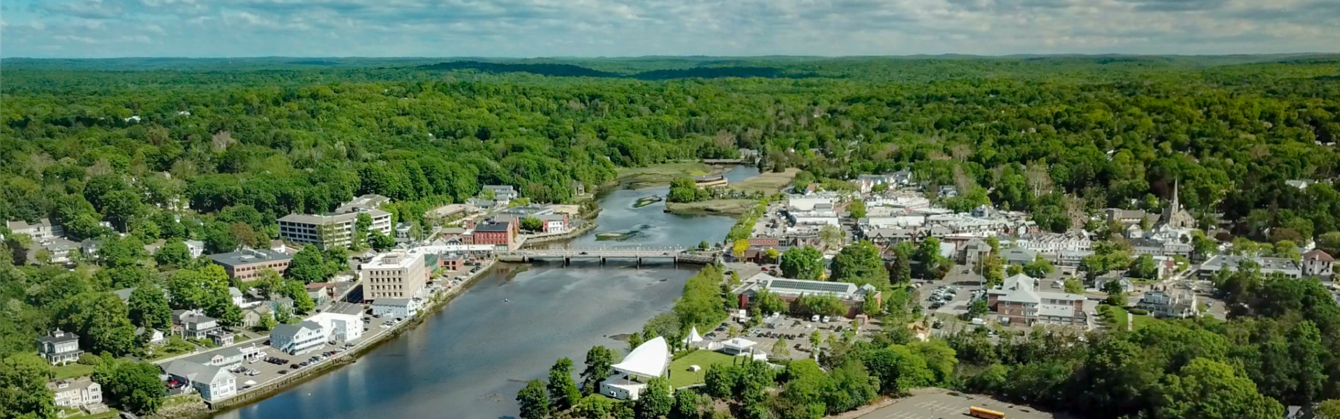 Saugatuck River Aerial