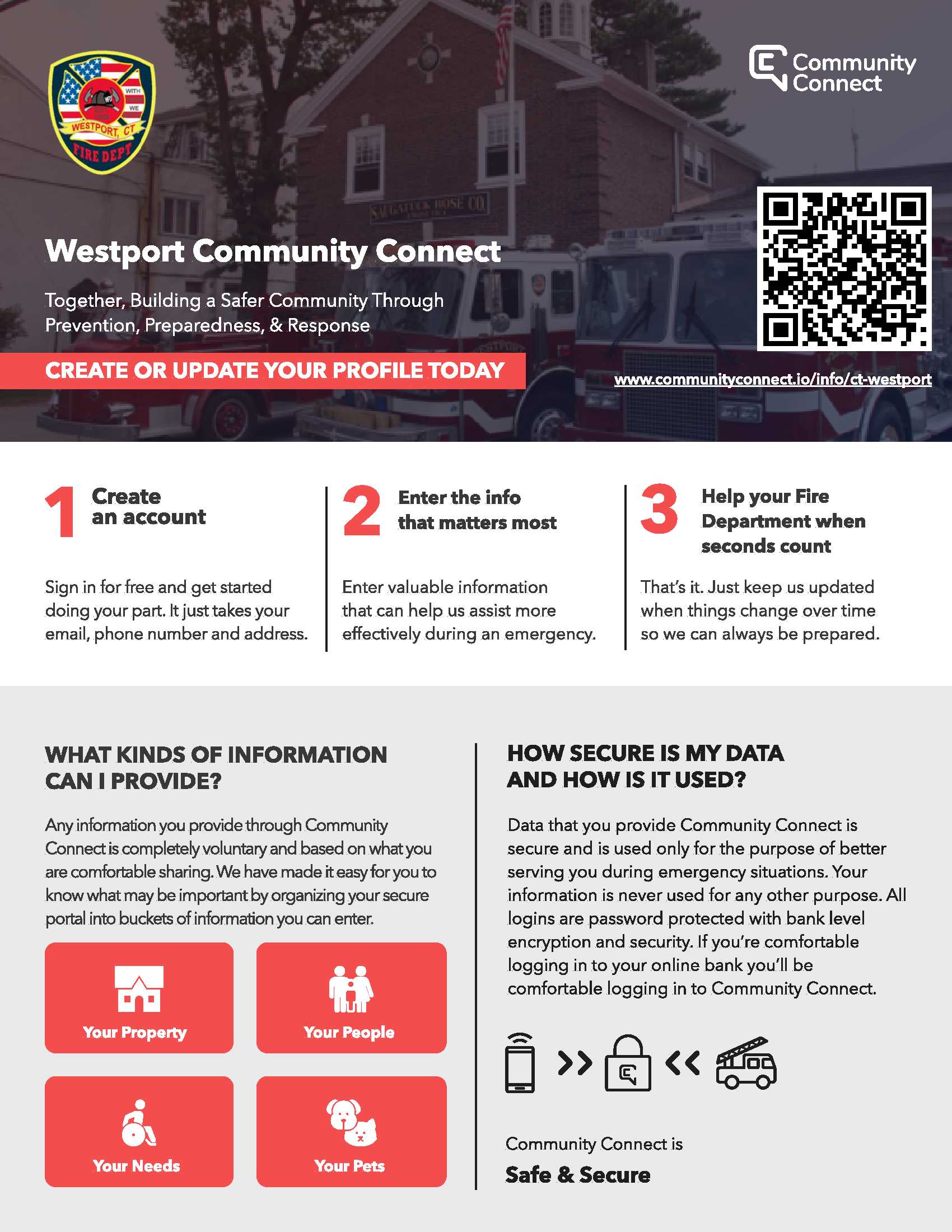 Westport Community Connect Residential Flyer