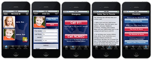 FBI Child ID screenshot array