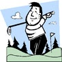 Golfer cartoon